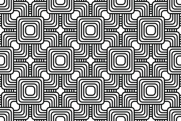 Rounded squares layered diagonal monochrome vector pattern