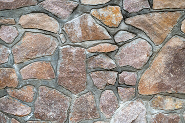 texture of masonry fence, houses, natural background