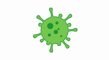 Coronavirus or covid-19 icon. Vector isolated illustration of a coronavirus