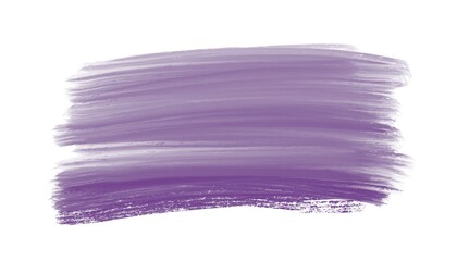 The brush stroke is a transition from light to dark. Lilac-purple paint, template, blank