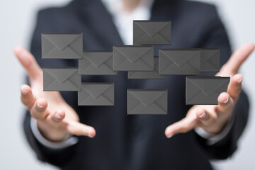 Email Technology Concept with icons symbol