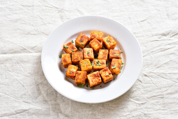 Pan fried paneer