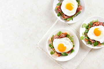 Open faced sandwiches