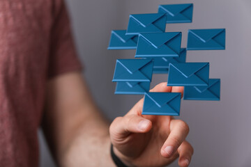 Email Technology Concept with icons symbol