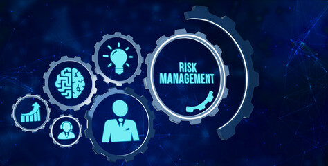 Internet, business, Technology and network concept. Risk Management and Assessment for Business Investment Concept.