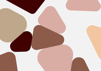 Colorful geometric background design. Trendy abstract composition with rounded triangles. Futuristic background. Vector illustration for wallpaper, banner, card, landing.