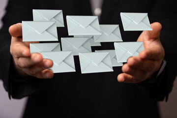 Email Technology Concept with icons symbol