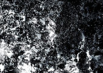 Dark rough planet surface in space close-up. Organic marbled pattern.