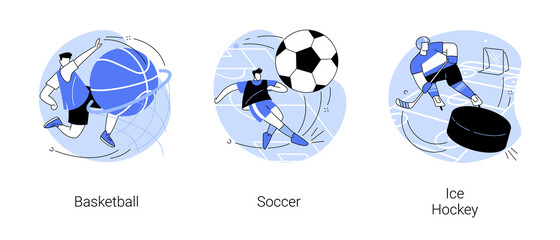 Team sport abstract concept vector illustrations. © Visual Generation
