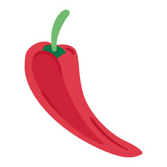 Isolated mexican red chili pepper icon - Vector illustraion
