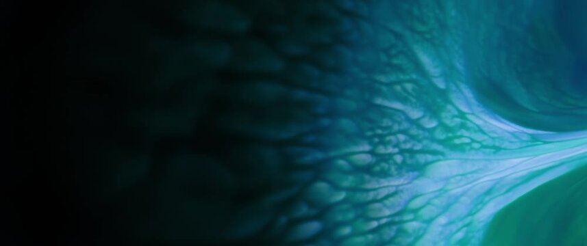 Macro Textures with Vibrant Neon Color Palette. Abstract Background Made with Oil Mixed with Dye, Ink, and Paint.