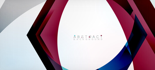 Vector color hexagons geometric abstract background