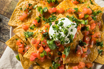 Homemade Cheesy Mexican Nachos