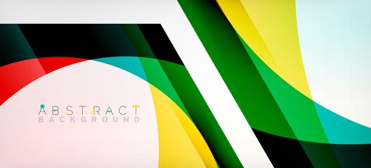 Transparent hexagons geometric shapes abstract background