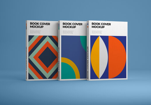 Vertical Book Hardcover Mockup