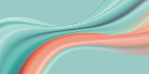 Abstract liquid background design, orange and sea green paint color flow,
artistic fluid colorful background for website, brochure, banner, poster.