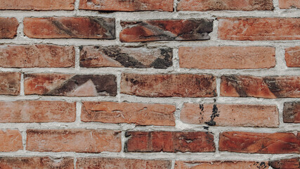 red brick wall, red bricks, red wall. red background