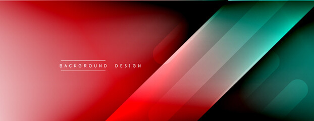 Dynamic lines abstract background. 3D shadow effects and fluid gradients. Modern overlapping forms