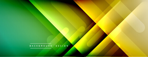 Dynamic lines abstract background. 3D shadow effects and fluid gradients. Modern overlapping forms