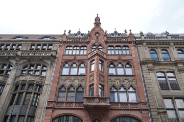 Alte Häuser in der Friedrichstraße in Berlin