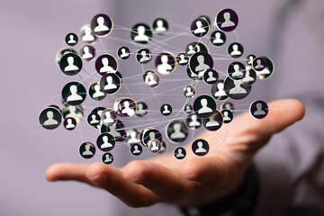 conference team work connection digital concept