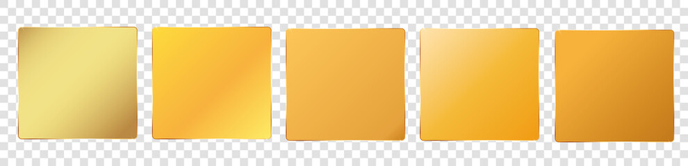 set of golden brush painted ink stamp banner on transparent background	