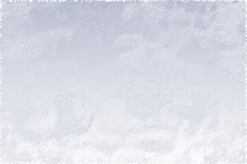 ice on the window. Decorative light metallic backdrop in silver and grey tones. Cool stylish contemporary art. Trendy abstract web design of banner. Grungy antique cover in minimal style. Graphic deco
