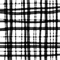 abstract vector pattern in a cage irregular lines vertical and horizontal brush strokes