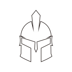 helmet of the Spartan warrior symbol