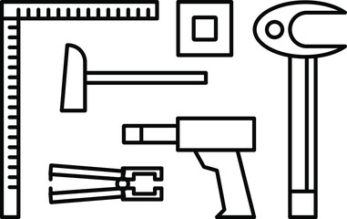 Tools vector icon. the location. iot wifi tools vector icon