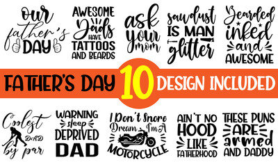 Poster or banner template with white background. Greetings and presents for Father's Day in flat lay styling. Promotion and shopping template for love dad