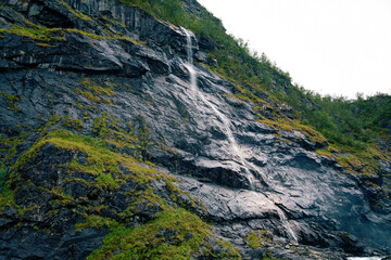 Nature of the Norway near village Flam and the Flam railway