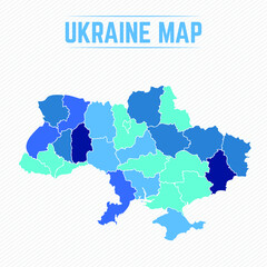 Ukraine Detailed Map With States