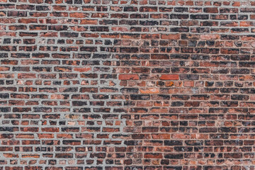 red wall, red brick wall, brick background