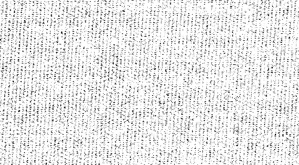 Vector fabric texture. Distressed texture of weaving fabric. Grunge background. Abstract halftone vector illustration. Overlay to create interesting effect and depth. Black isolated on white. EPS10.