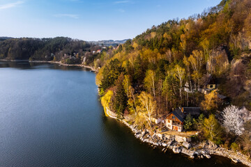 Jezioro Rożnowskie, Małopolska, Polska, Wiosna © Tomasz