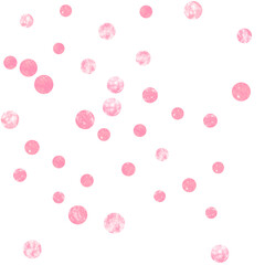 Polka Dot Template. Golden Winter Effect.