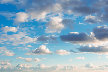 Clouds in the afternoon in the sky changes in weather.