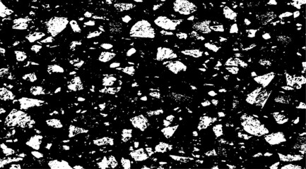 Obraz premium Rough black and white texture vector. Distressed overlay texture. Grunge background. Abstract textured effect. Vector Illustration. Black isolated on white background. EPS10