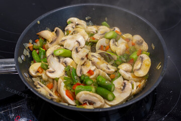 receta champiñones con verduras