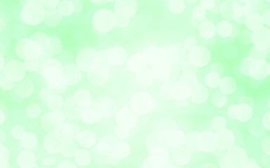 Green white luxury focus blur background. Abstract bokeh soft light gradient for concept ecology with graphic design poster banner and backdrop.