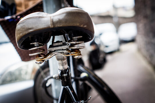bicycle closeup of sattle