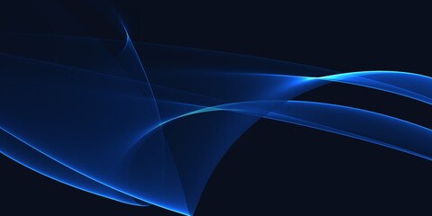 Simple Neon Blue Minimal Modern Elegant Abstract Background
