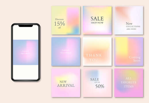 Social Media Marketing Banner Gradient Design