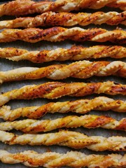 homemade salted sticks isolated