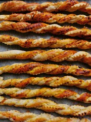 homemade salted sticks isolated