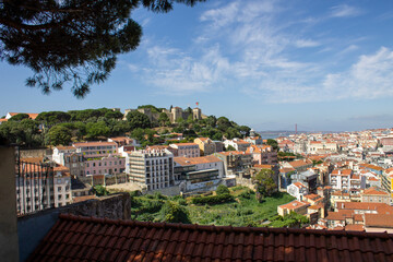 Obraz premium View of Castelo de São Jorge in Lisbon, Portugal.