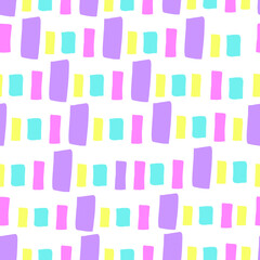 Bright stripes of pastel colors.Vector seamless pattern. For fabrics, paper, baby clothes, textiles, packaging, wallpaper, backgrounds and postcards
