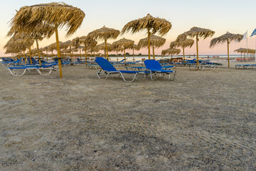 umbrellas on elafonisi