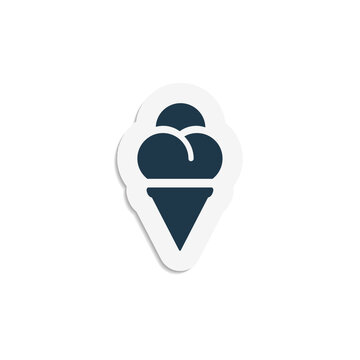 Cone Ice Cream - Sticker